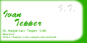 ivan tepper business card